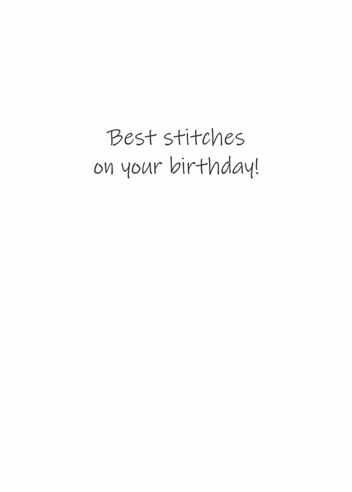 "Just sew with it" Quilter Birthday Card #BTY016