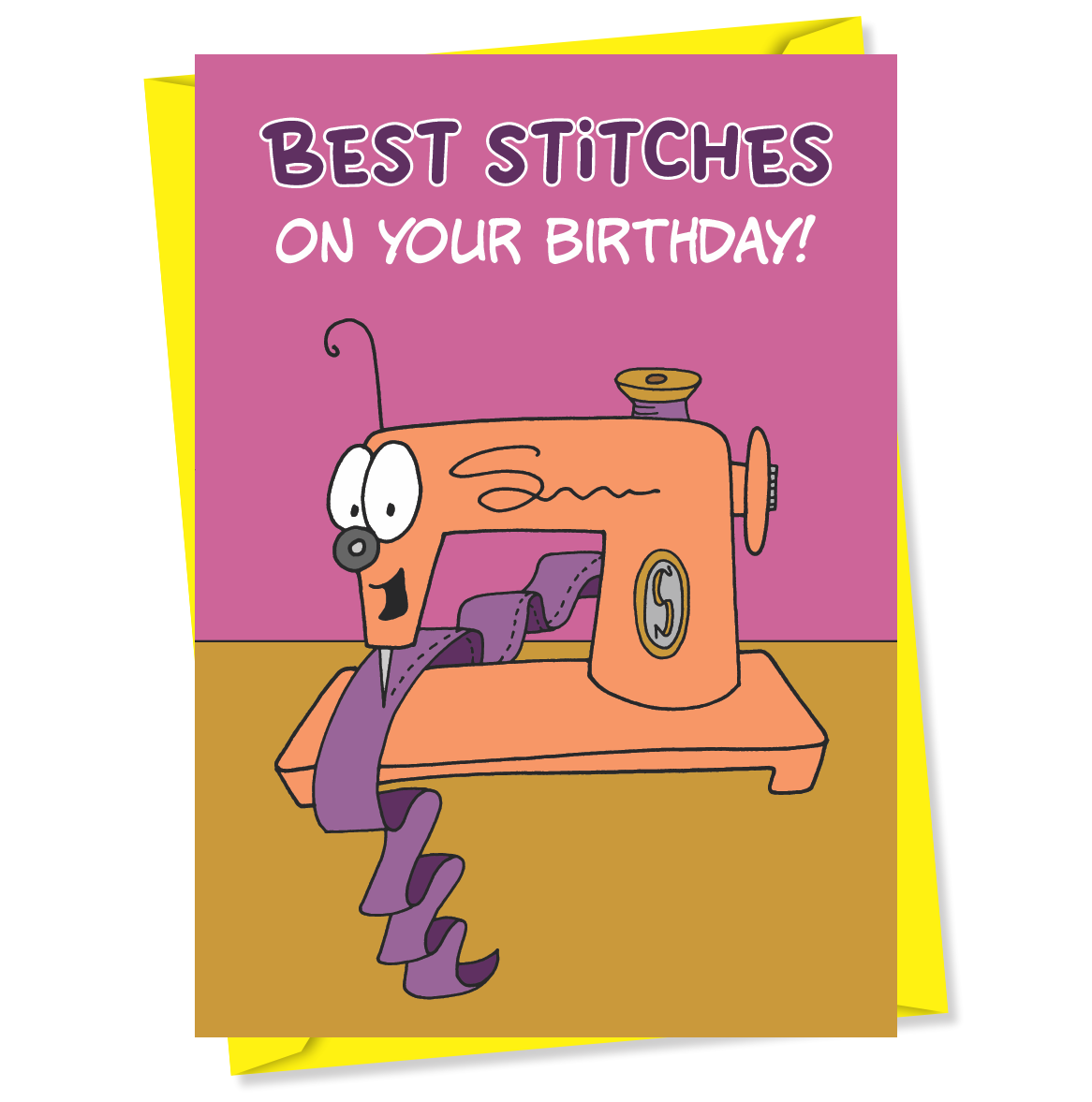 "Best stitches on your birthday" Quilter Birthday Card #BTY017