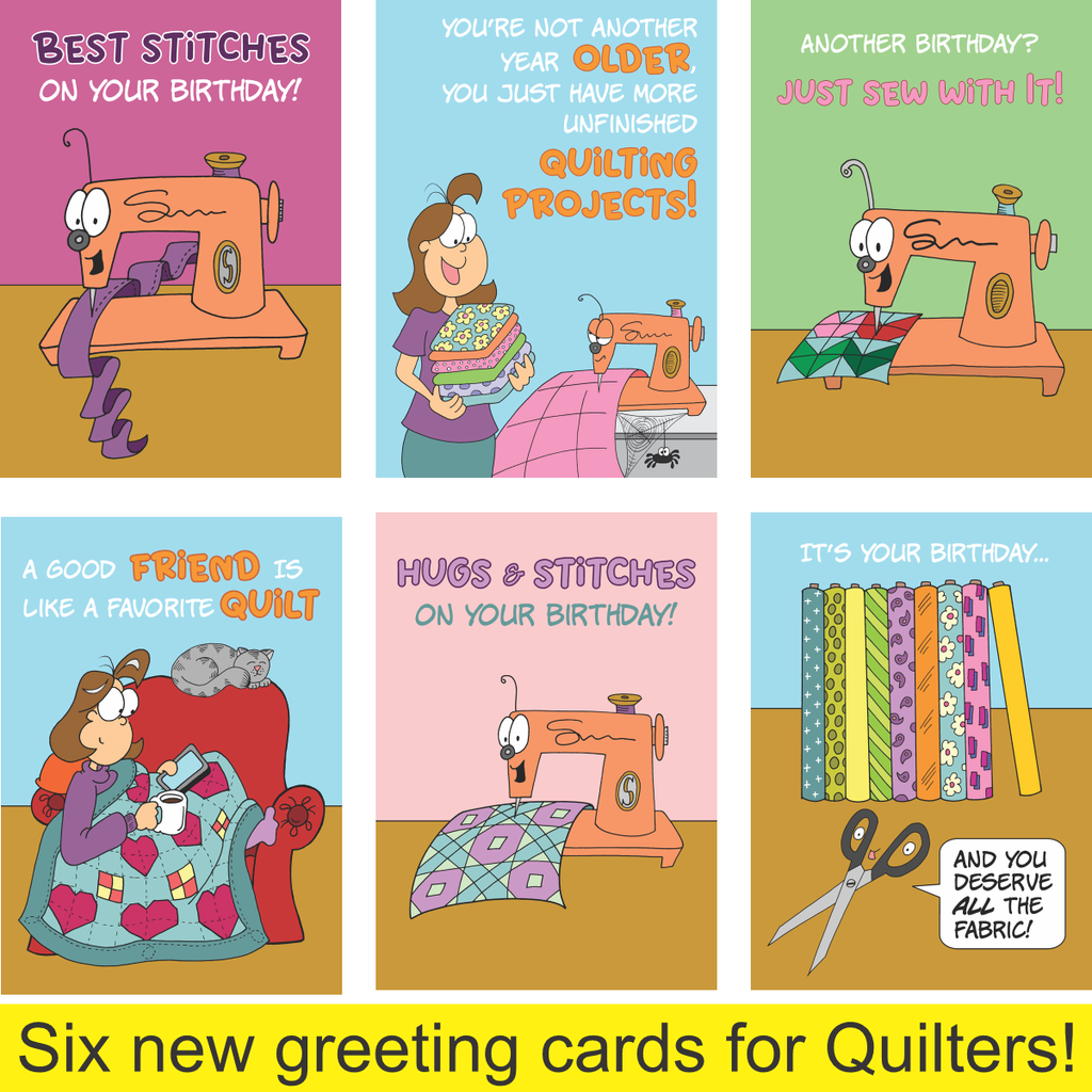 WHOLESALE - By the Yard® 2027 Wall Calendar for Quilters, One dozen (12) plus 6 free greeting cards